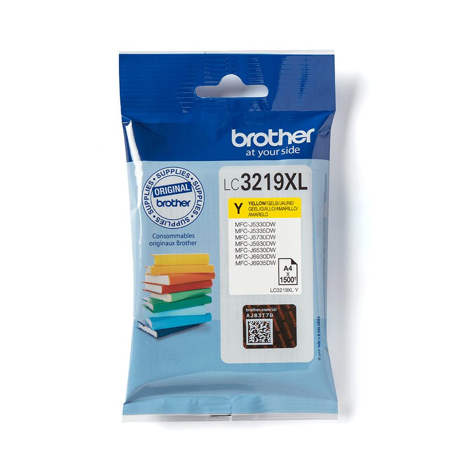 Genuine Brother LC3219XLY Ink Cartridge in yellow